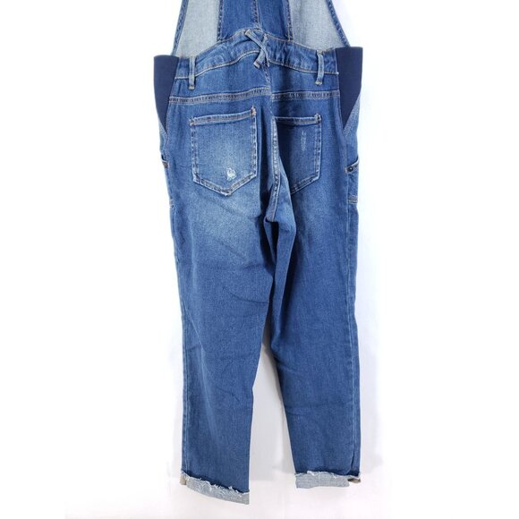 Indigo Blue Maternity Overalls Women's Size XS - Picture 4 of 10